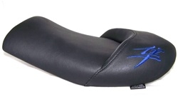 Custom Shaped & Covered Drag/Show Embroidered Blue Front Seat!