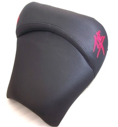 Hayabusa Custom Shaped & Covered Drag/Show Embroidered Red Front Seat!