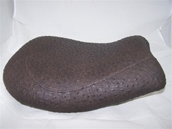 "New Image" Dished Custom Dark Brown Ostrich Driver Seat