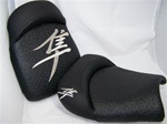 Hayabusa Front & Rear Seats Black Ostrich w/Chrome Embroidering