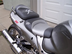 Hayabusa Front & Rear Seats Grey/Silver w/Silver Embroidering