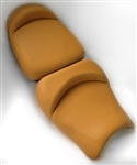 Hayabusa Custom Shaped & Covered Peanut Butter Ostrich Front & Rear Seats