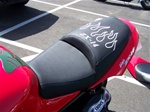 Custom ZX-14 Seat w/Chrome Flame Applique Embroidering