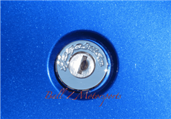 Chrome "Hayabusa" Engraved Smooth Tail Lock Cover