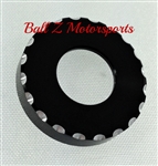 Suzuki Sportbike Black/Silver Ball Cut Tail Lock Cover