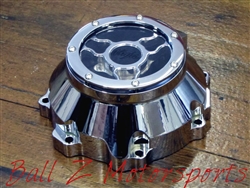 ZX-14 Custom Billet Chrome See Through Wicked Stator Cover